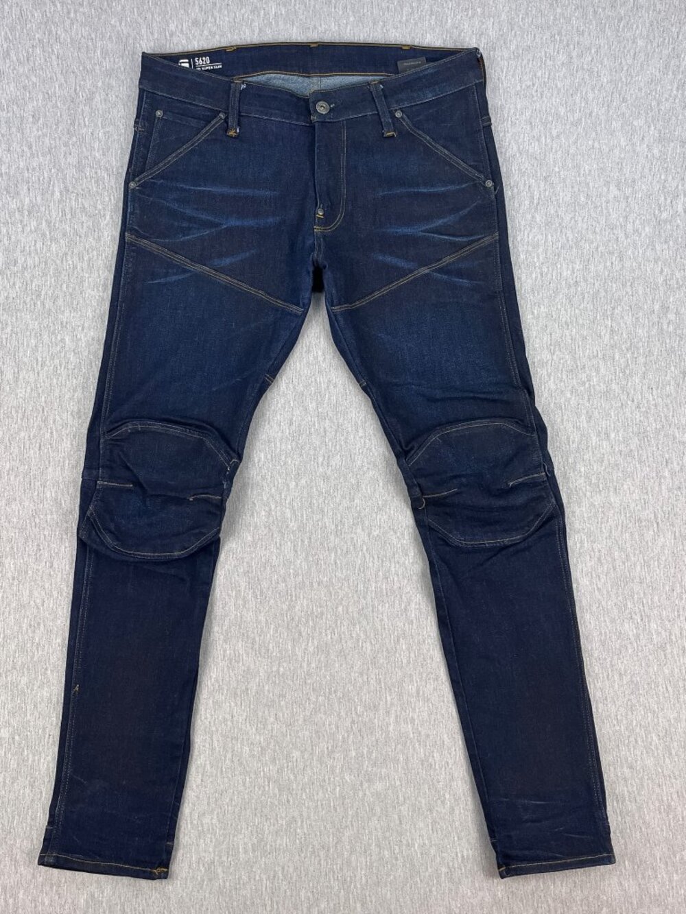 G-Star Raw 3D Super Slim Jeans Mens 33x32 *Fits 33x30 Blue Stretch Denim 5620